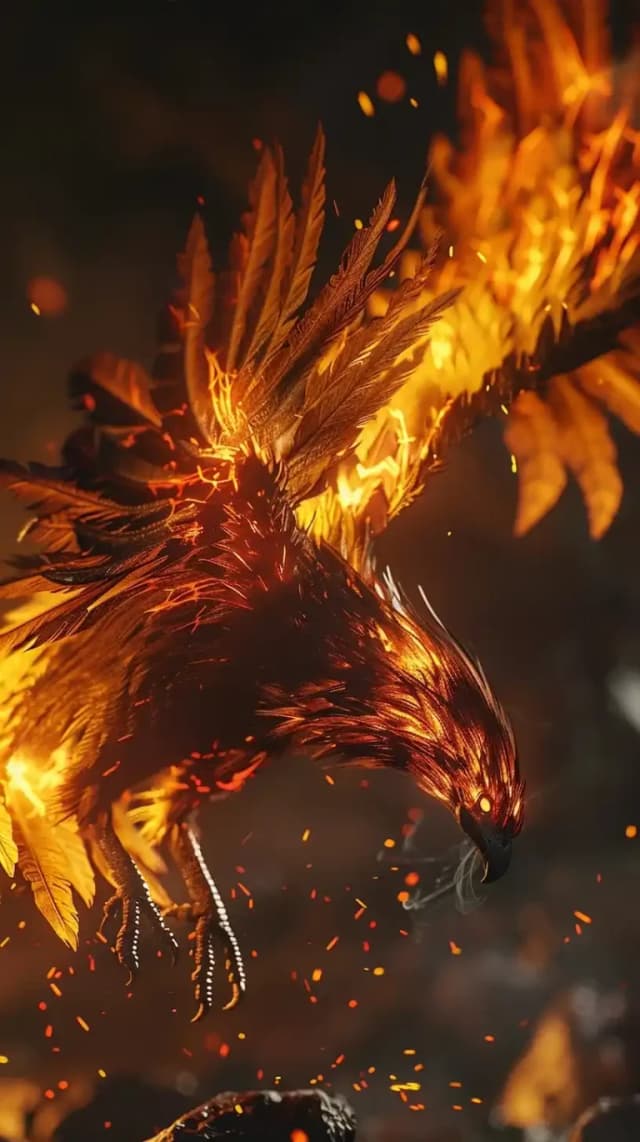 Fiery Phoenix Rebirth Cinematic